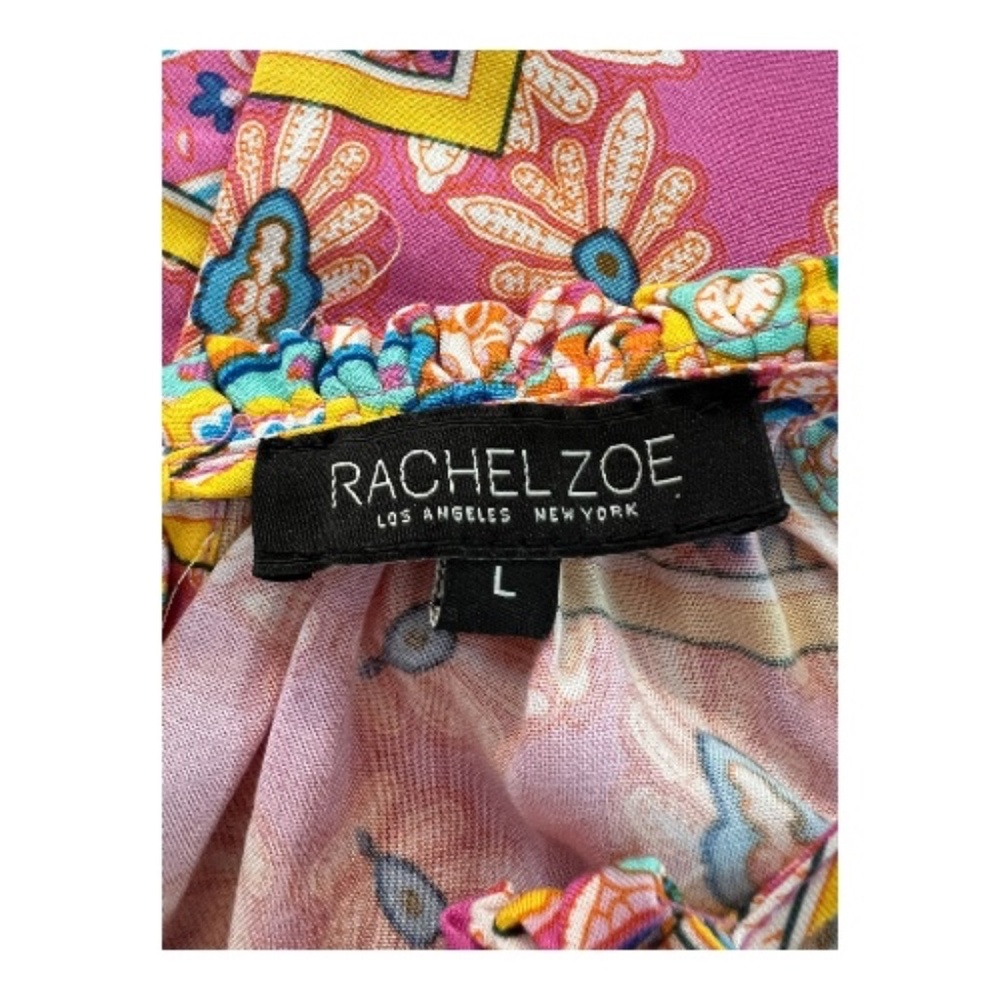 EUC Rachel Zoe women’s sleeveless paisley halter top | size L - Picture 7 of 9